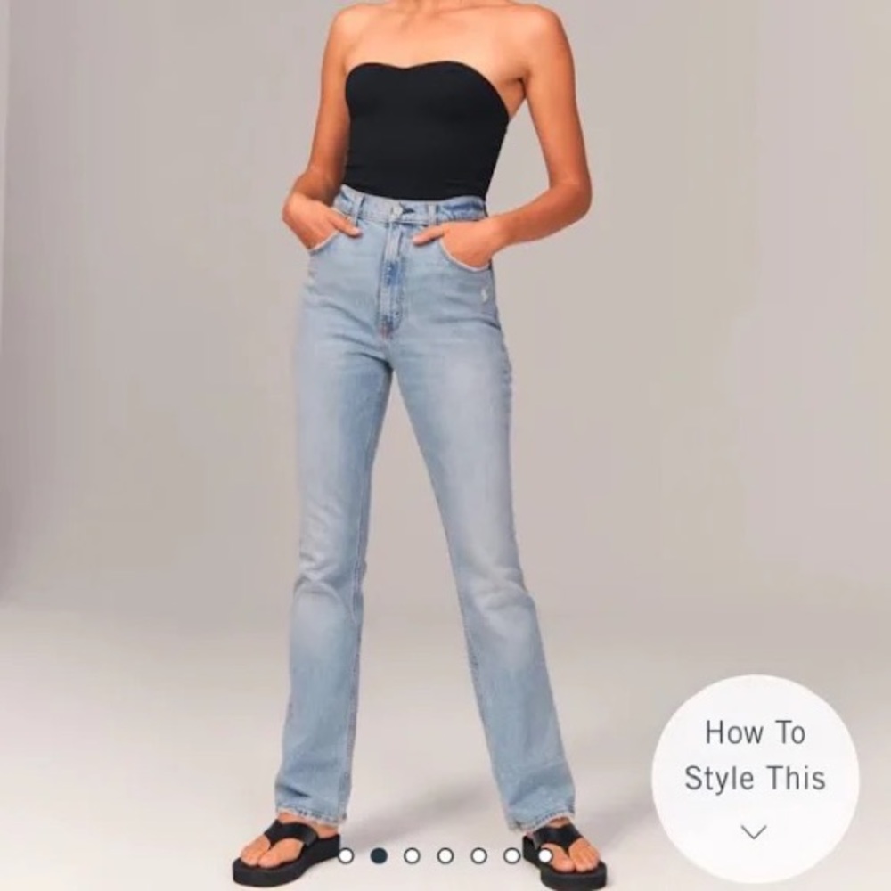 Abercrombie 70’s Vintage flare ultra high rise jeans